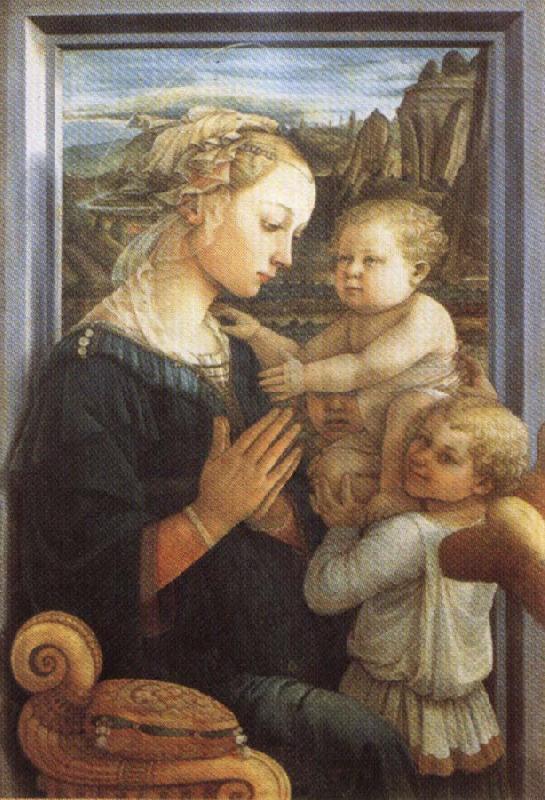 Fra Filippo Lippi Madonna and Child with Two Angels China oil painting art